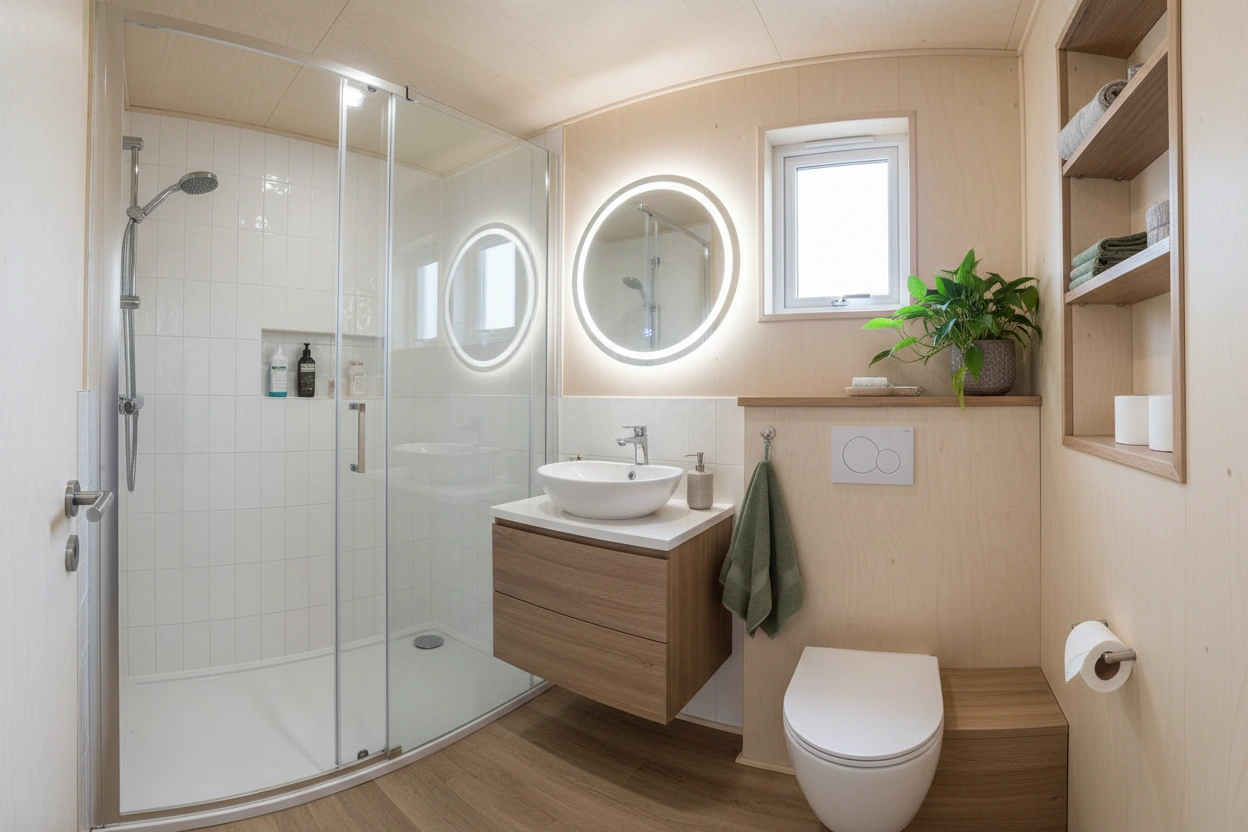 Professional image illustrating Common Misconceptions About Tiny House Bathrooms