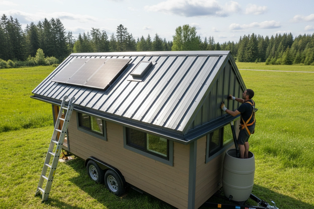 Professional image illustrating Understanding Tiny House Roofing