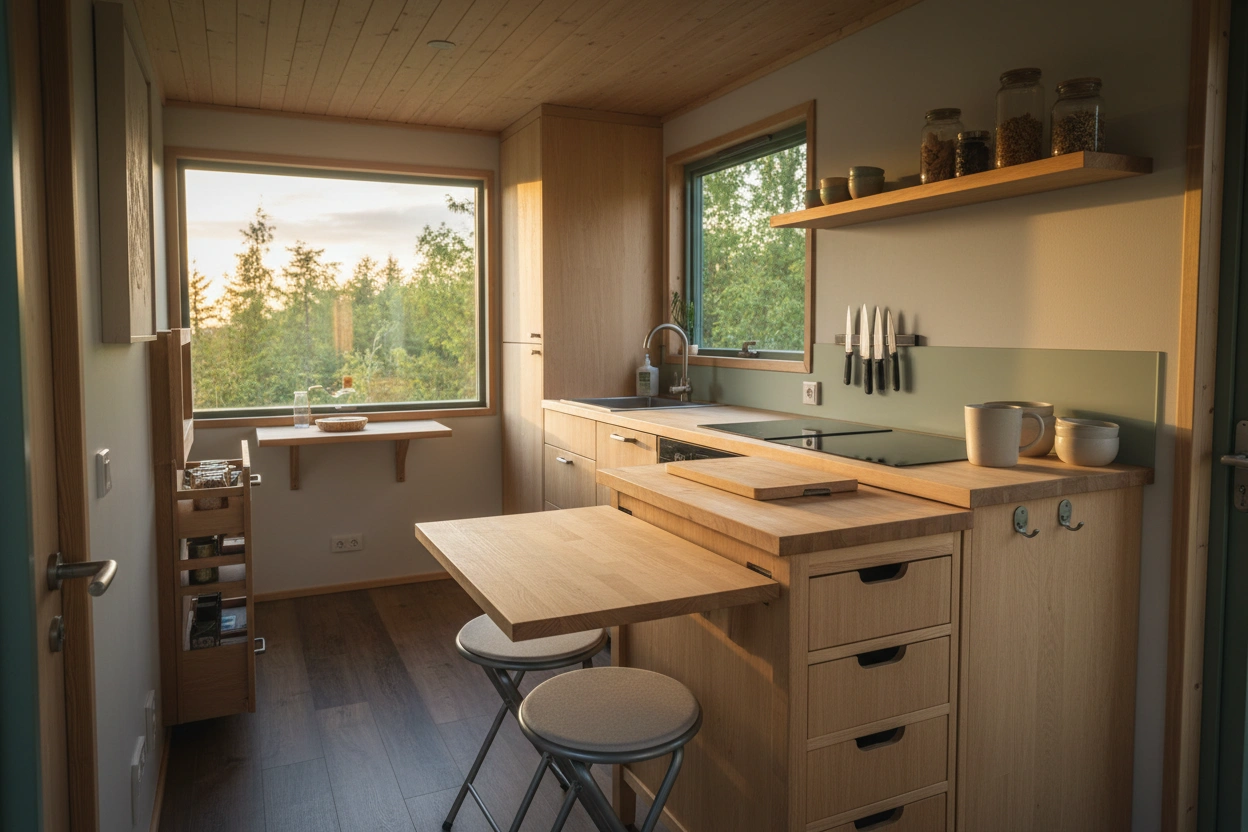 Upgrade Your Tiny House Kitchen with Multifunctional Furniture