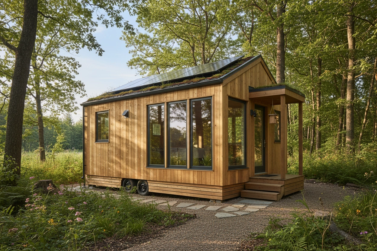 Professional image illustrating Understanding Sustainable Materials in Tiny House Design