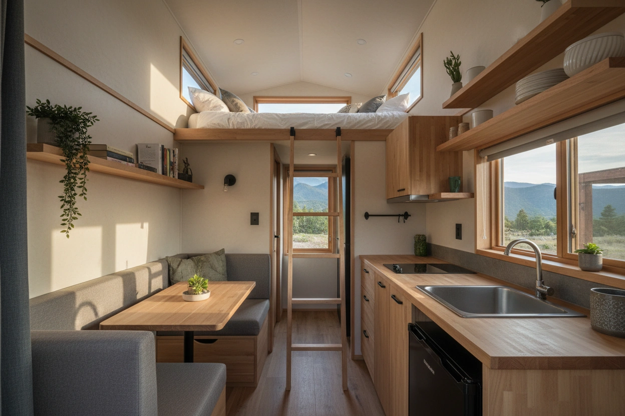 Professional image illustrating Common Misconceptions About Tiny House Living