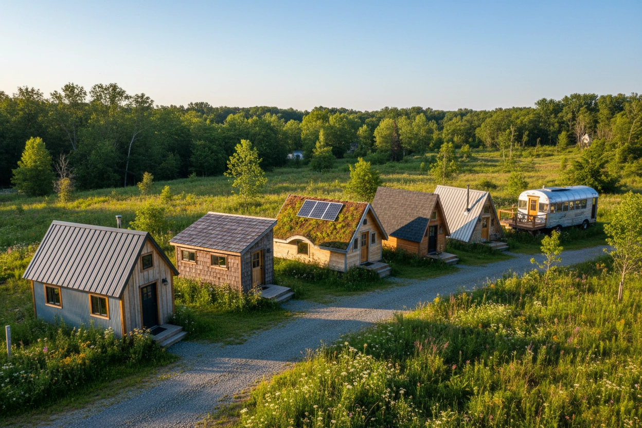 Professional image illustrating Popular Roof Styles for Tiny Houses