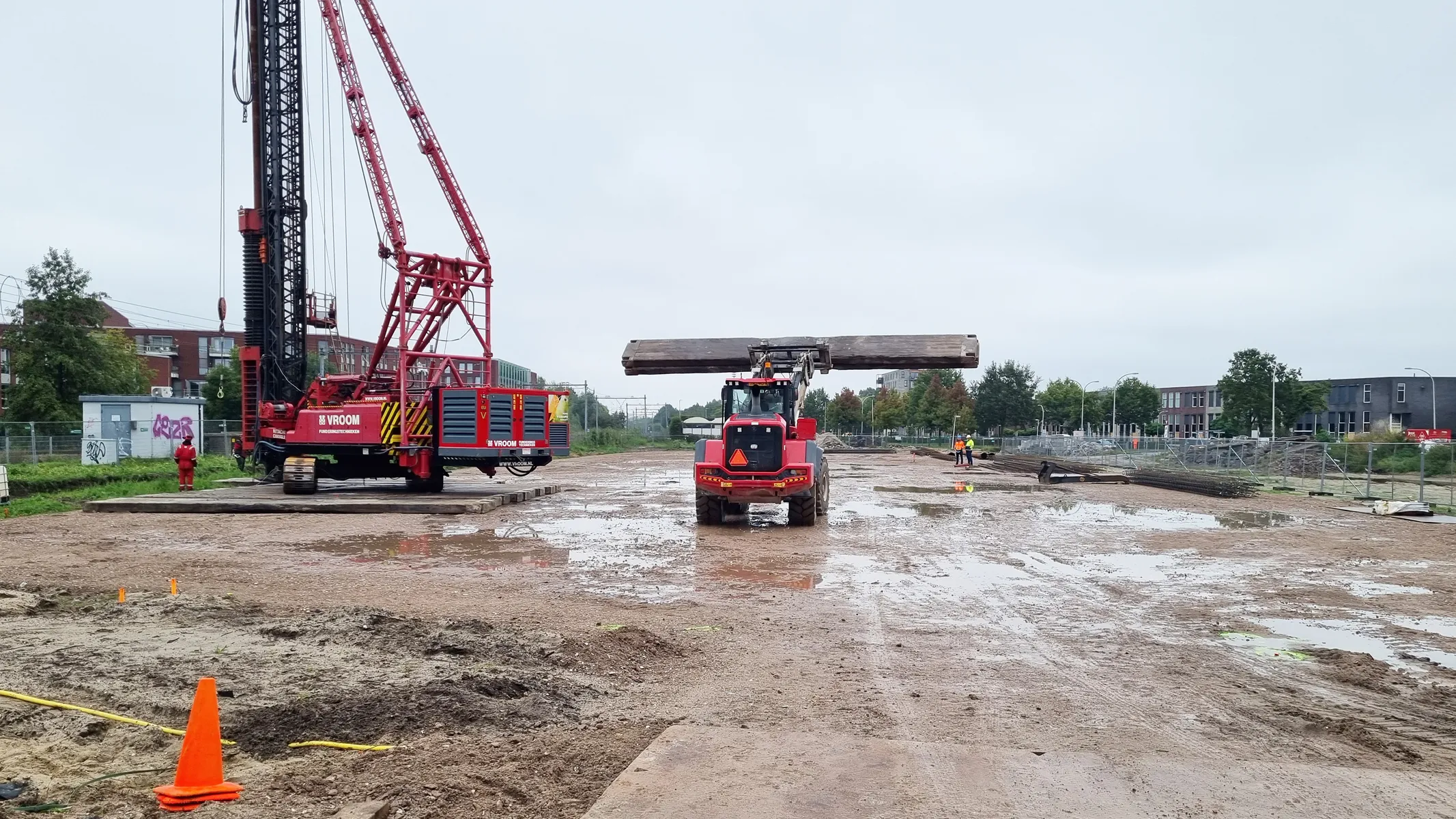 Eerste paal geslagen mobiliteitshub WijCK Pijnacker-Nootdorp