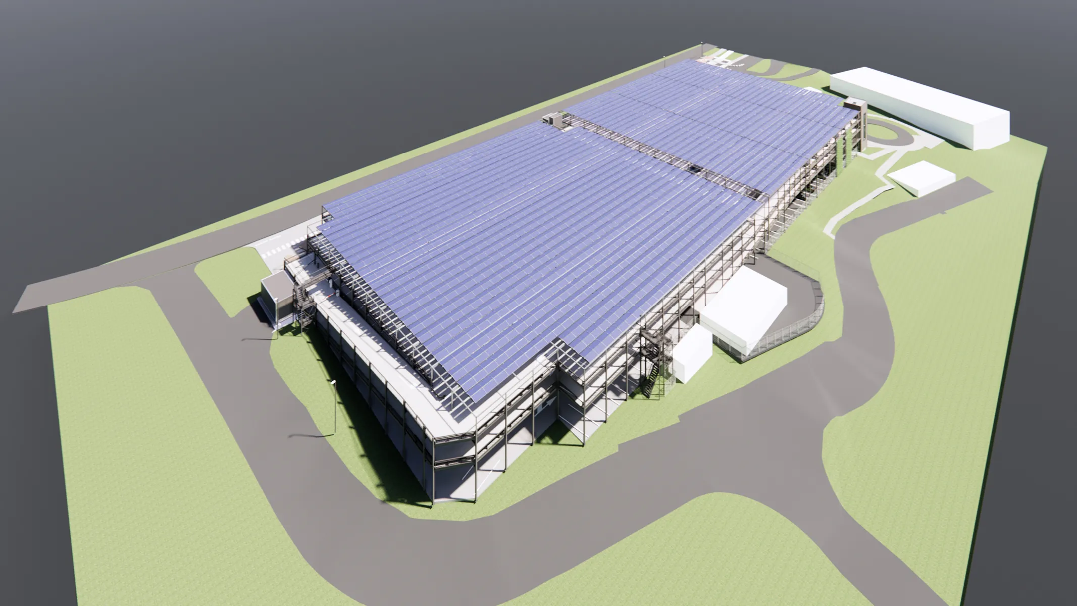 Solar pergola UZ Brussel