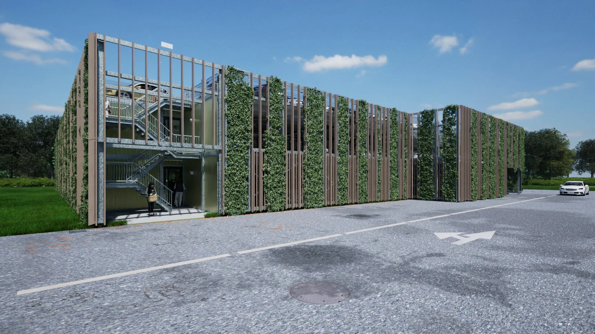 Bouw parkeergarage bij Scania Gasthuisdijk Zwolle