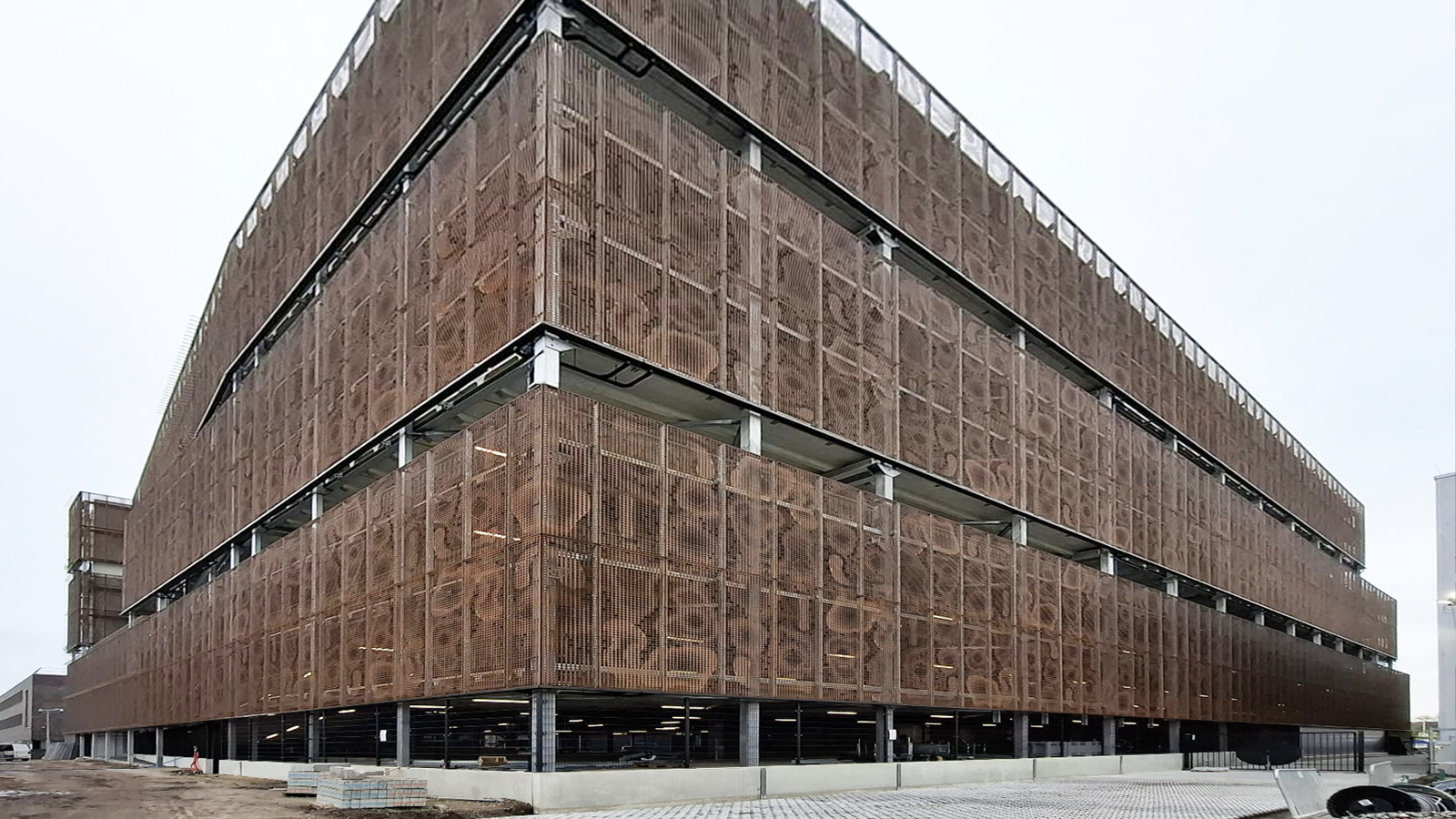Parkeergarage Naturalis Leiden nadert oplevering