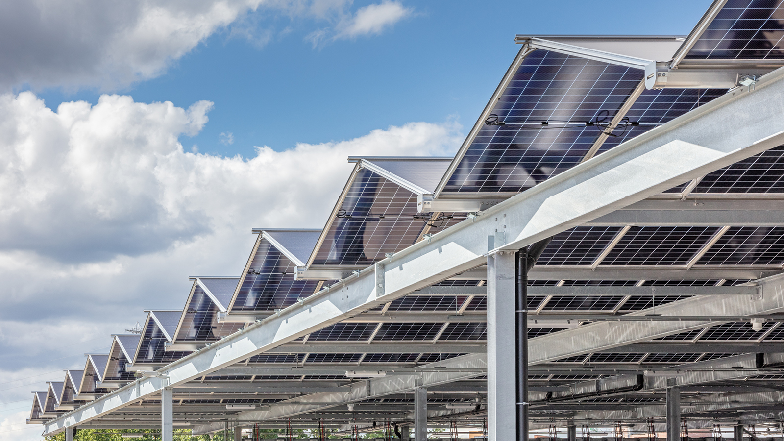 Solar carport Ekro Apeldoorn
