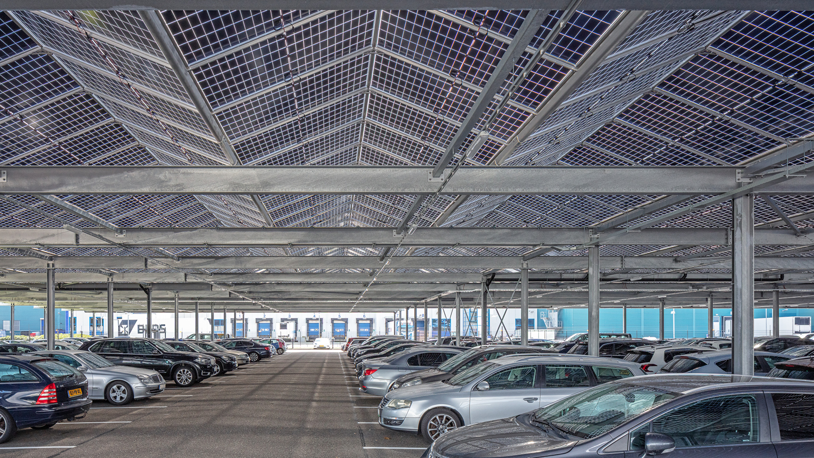 Solar carport Ekro Apeldoorn