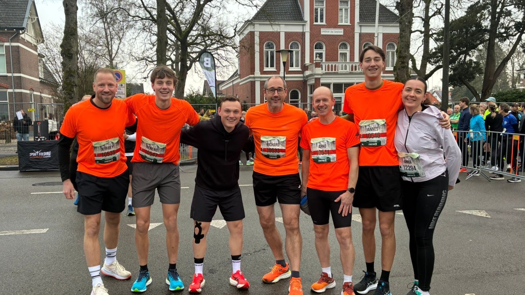 Trotse deelnemer aan de Midwinter Marathon in Apeldoorn