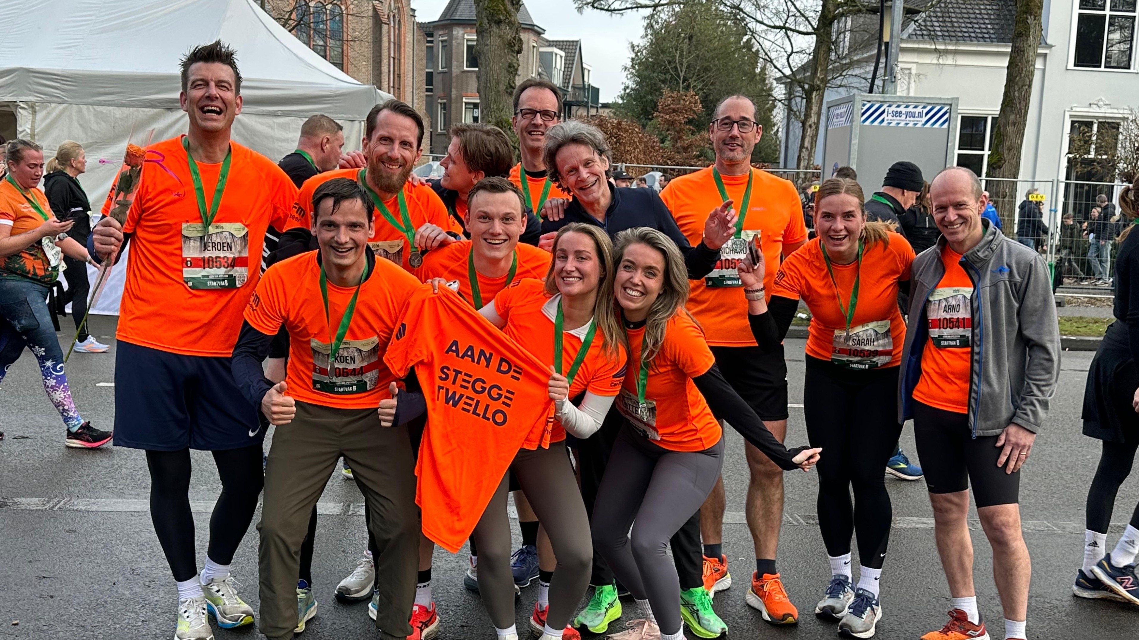 Trotse deelnemer aan de Midwinter Marathon in Apeldoorn