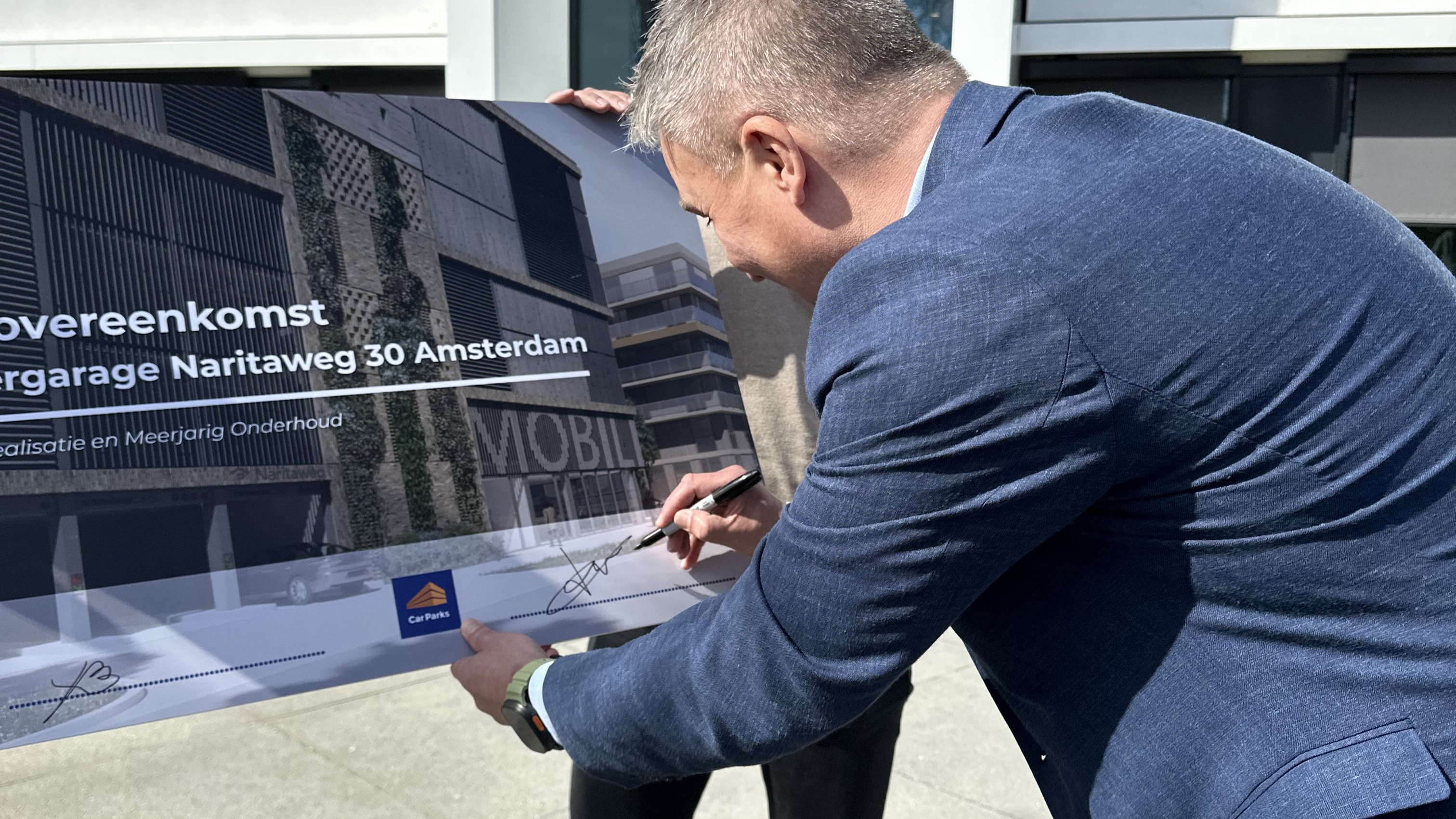 Wij realiseren nieuwe parkeergarage met E-mobility Hub aan Naritaweg in Amsterdam