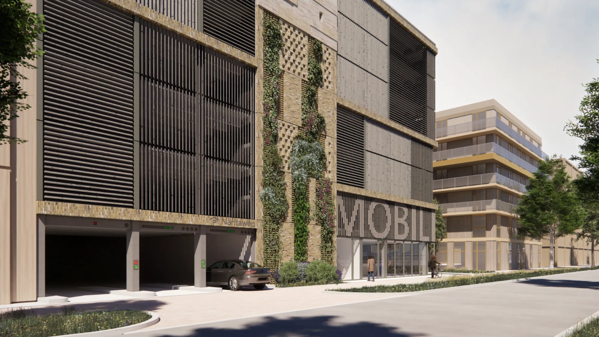 Wij realiseren nieuwe parkeergarage met E-mobility Hub aan Naritaweg in Amsterdam