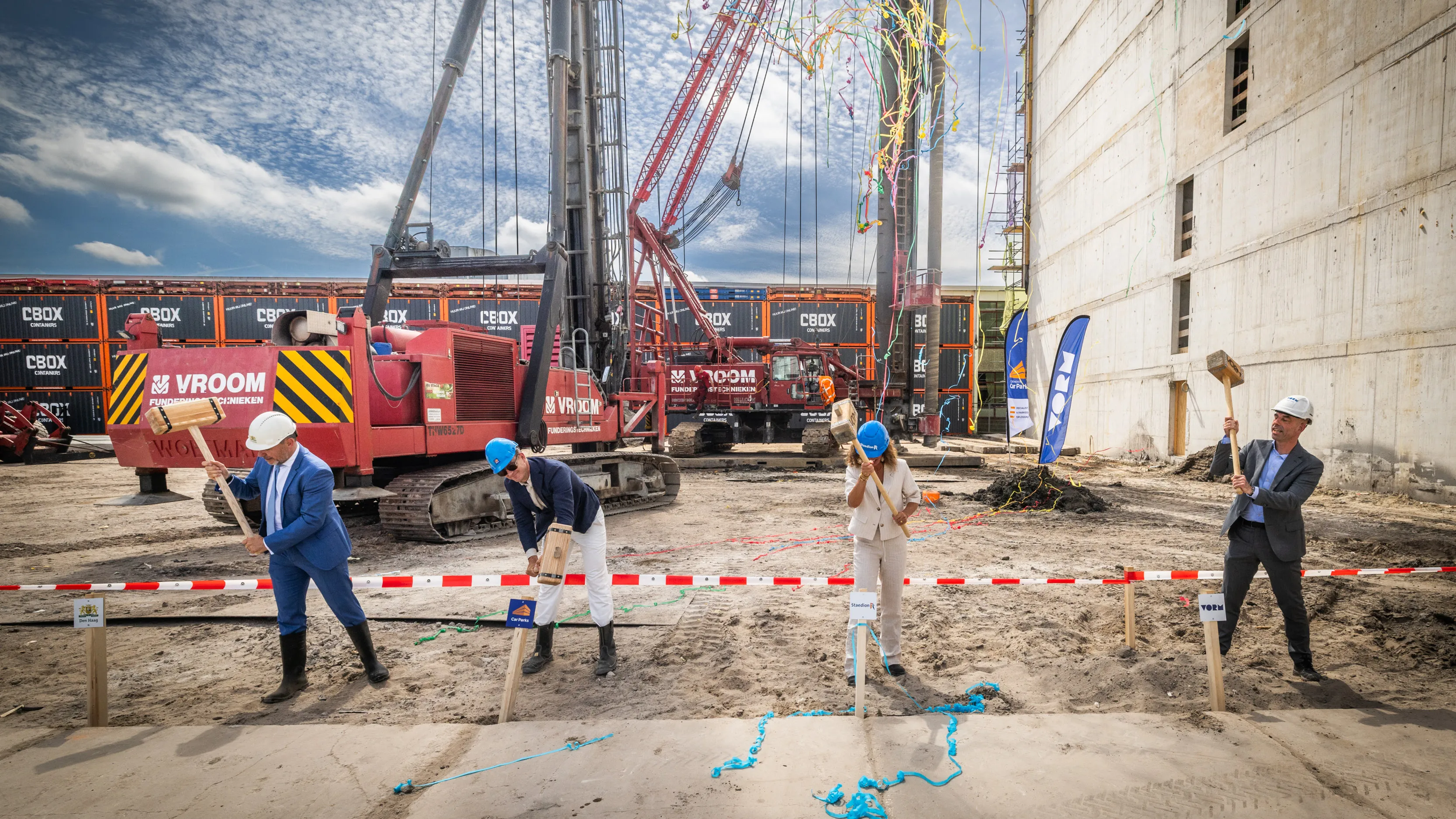 Feestelijke start bouw mobiliteitshub BinckPARK Den Haag