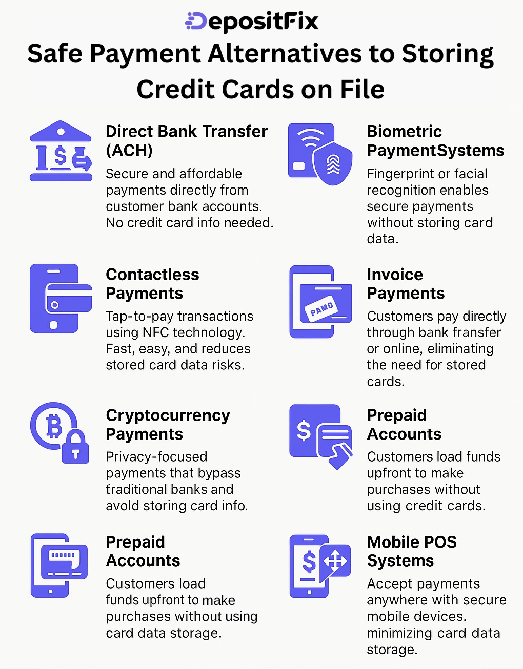 safe payment alternatives to storing credit cards on file