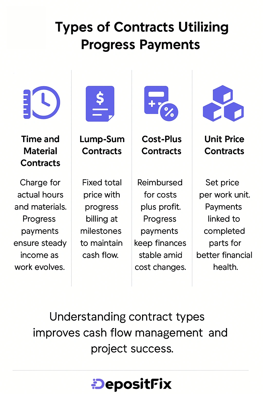 types of contracts utilizing progress payments