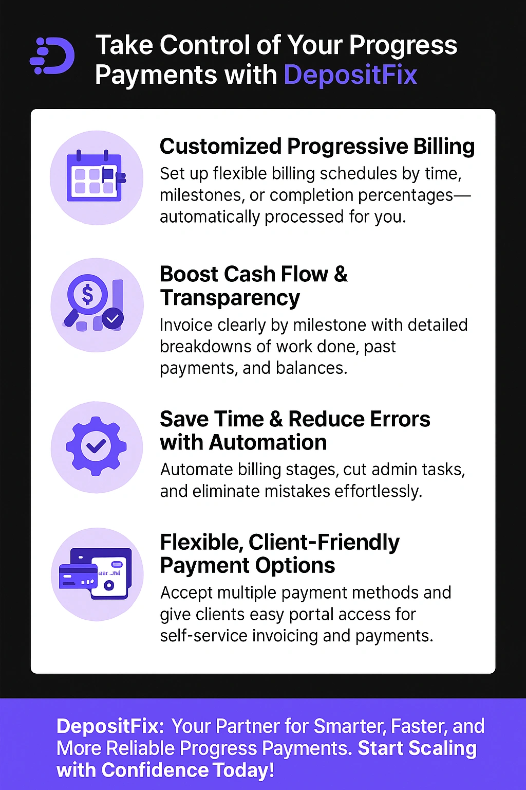 take control of your progress payments with depositfix