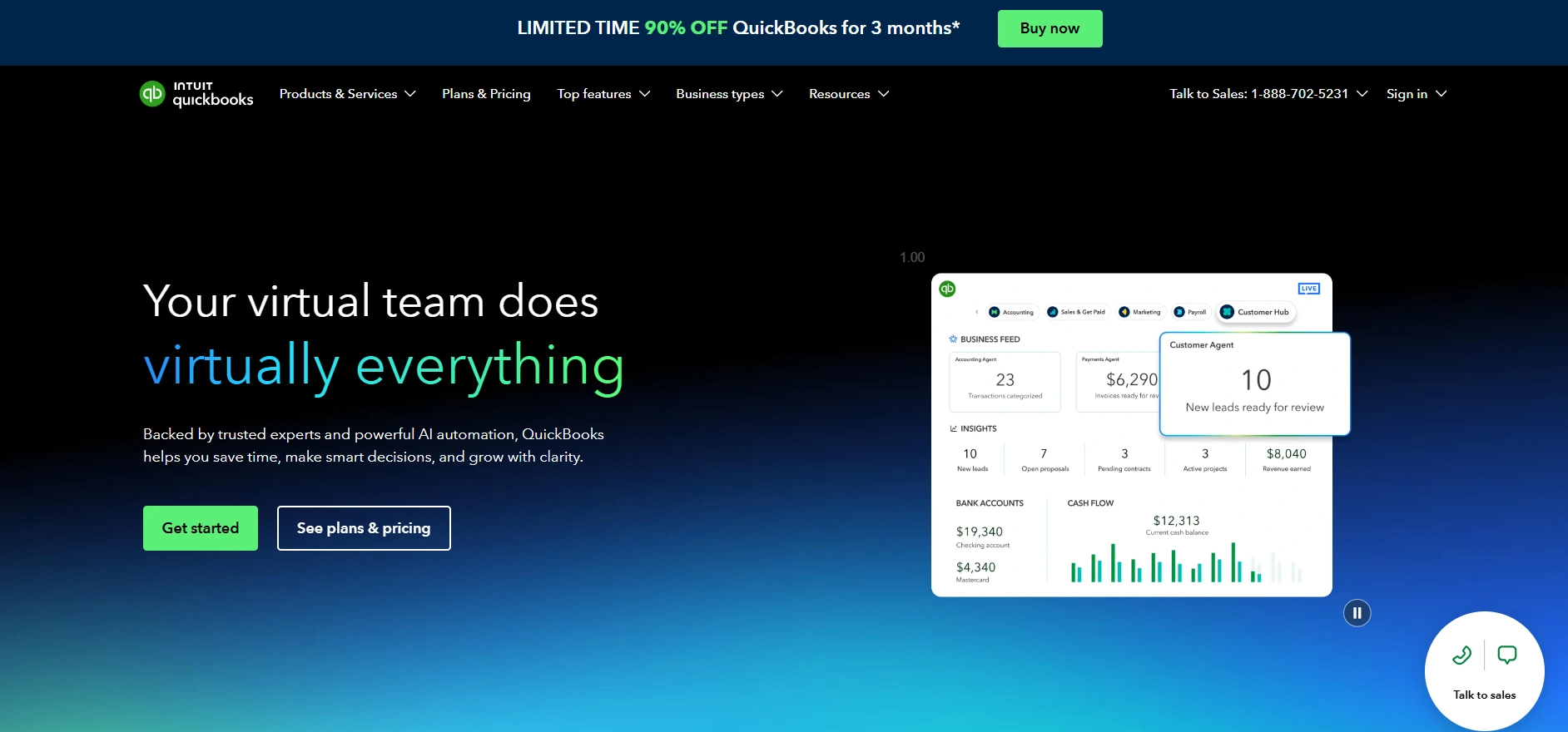 Quickbooks online and quickbooks payments accounting solution with payment processing