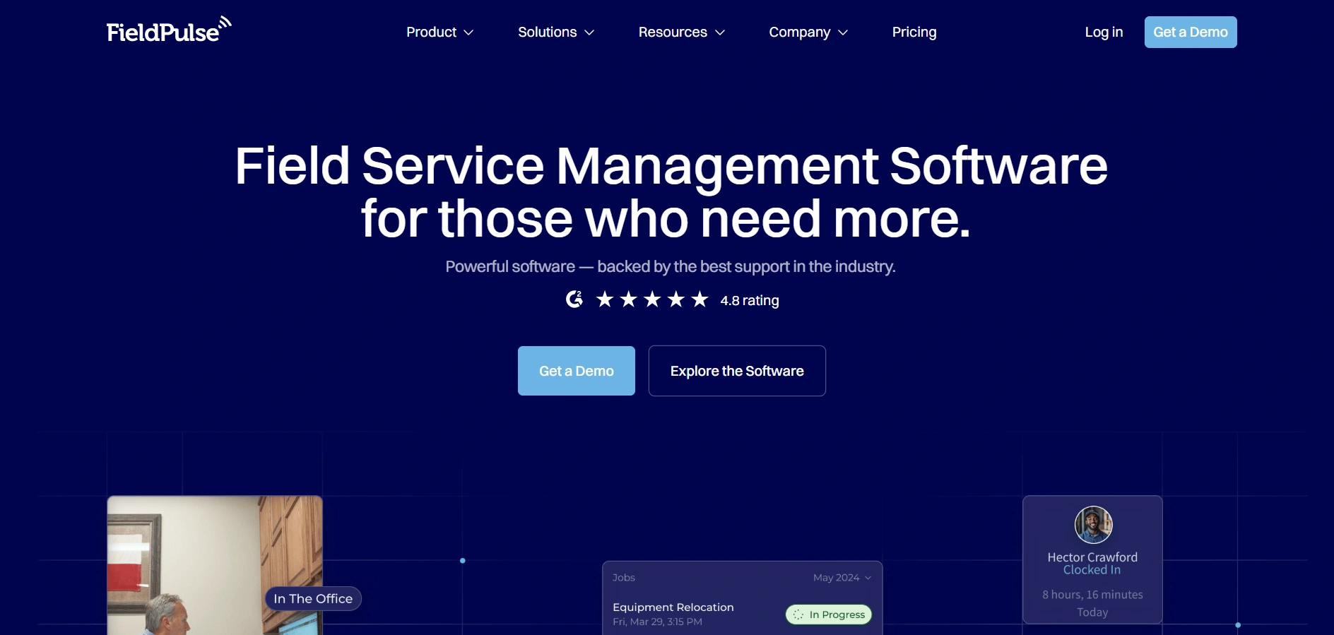 Fieldpulse job management software tailored to small service teams