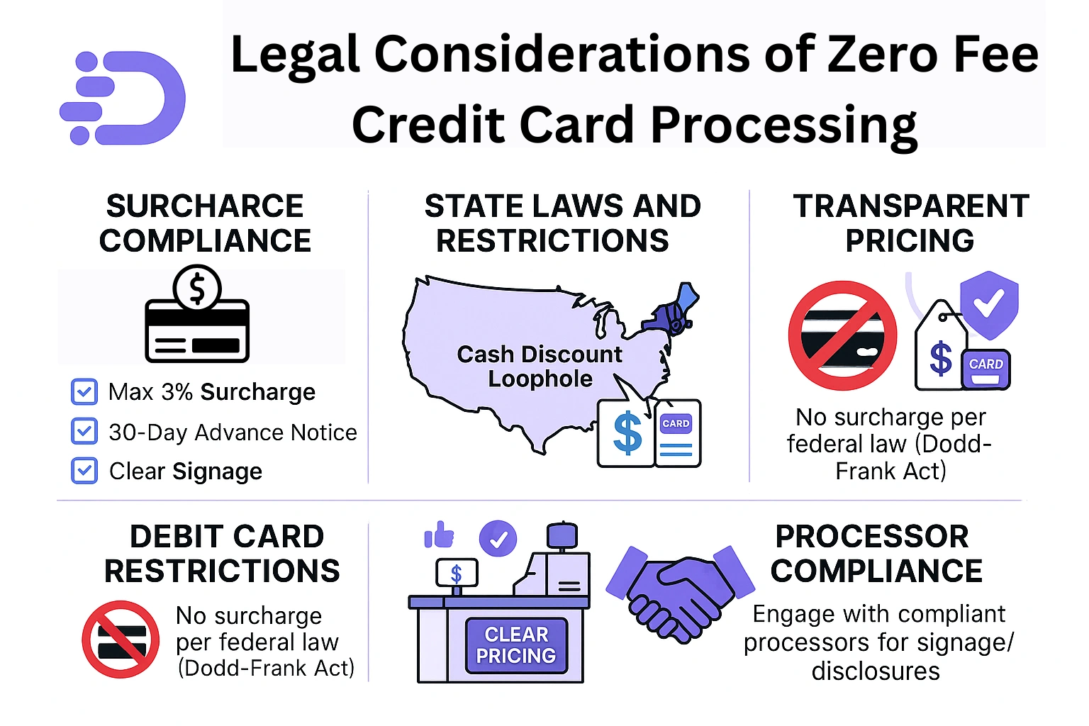 Legal Considerations of Zero Fee Credit Card Processing