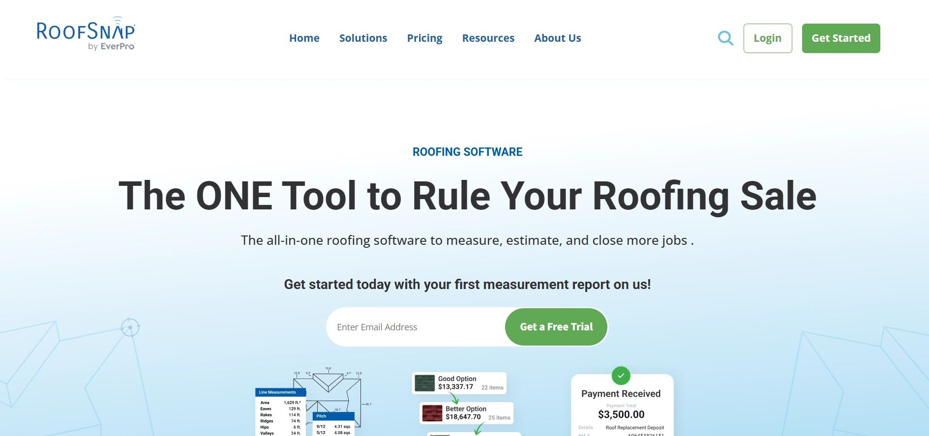 Roofsnap roofing software with crm features