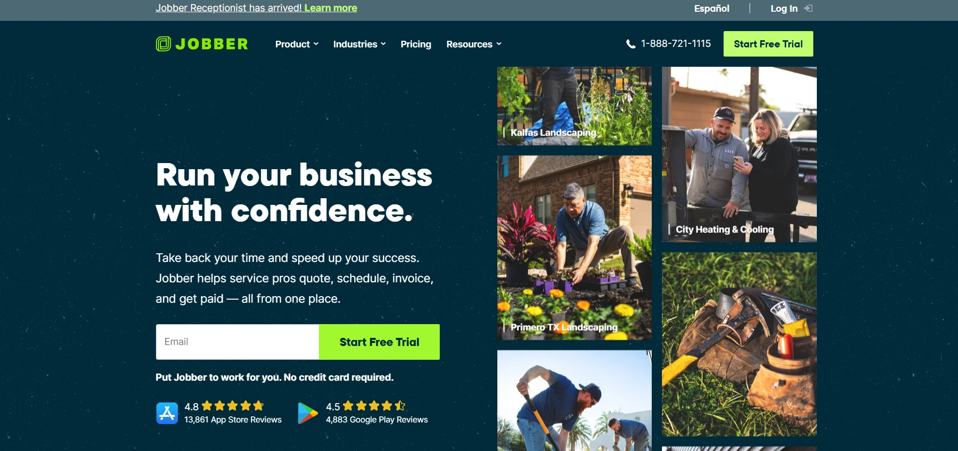 Jobber field service management and roofing crm software