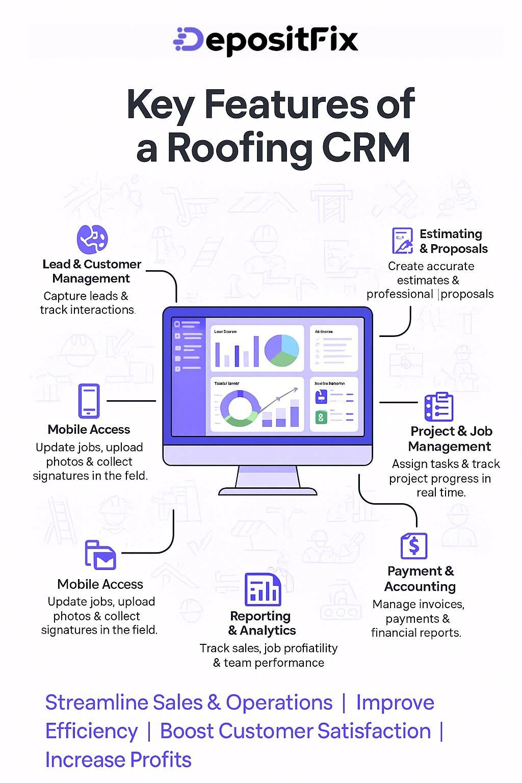 key features of a roofing crm software