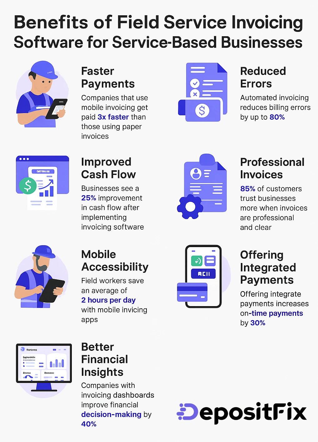 benefits of field service invoicing software