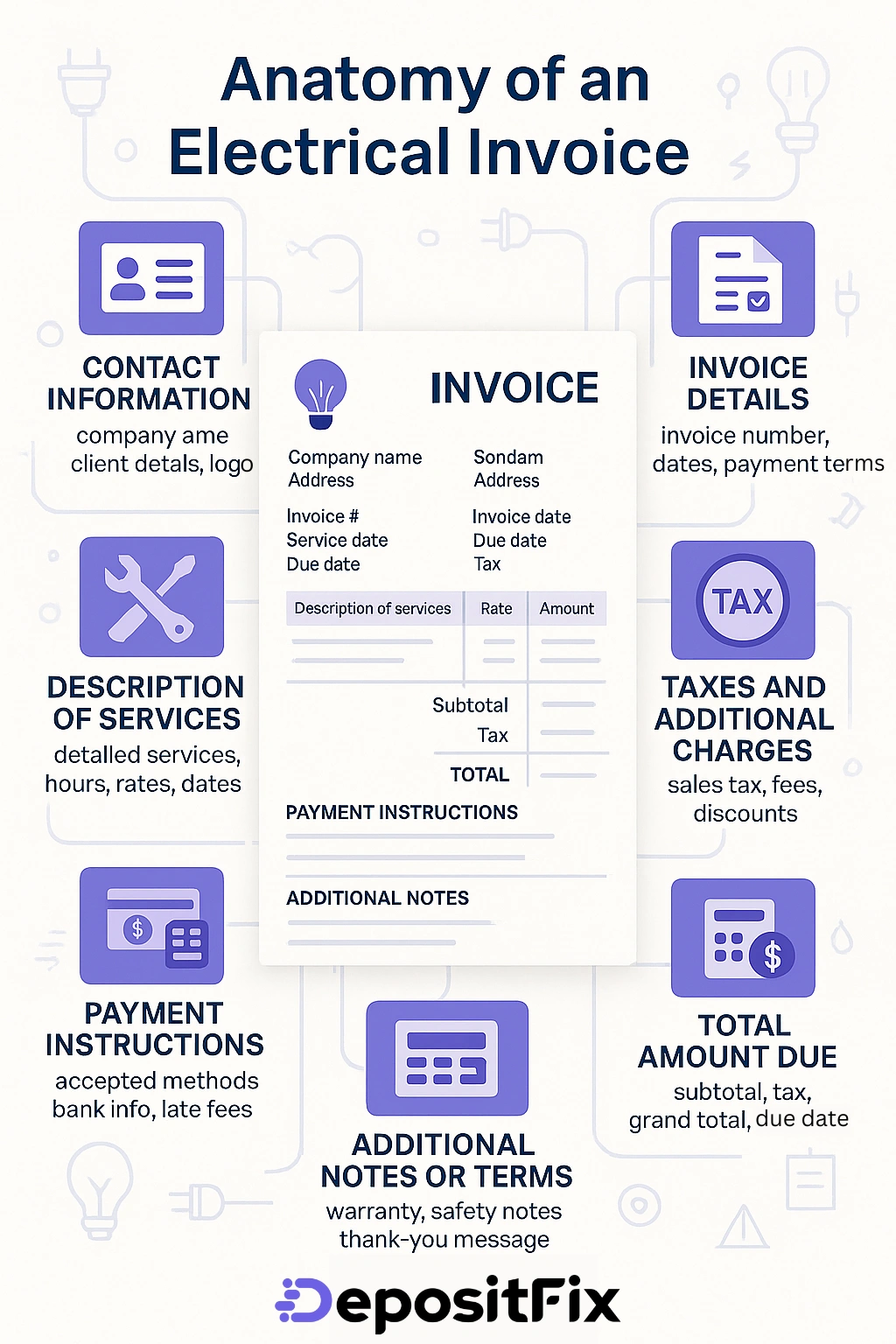 anatomy of an electrical invoice