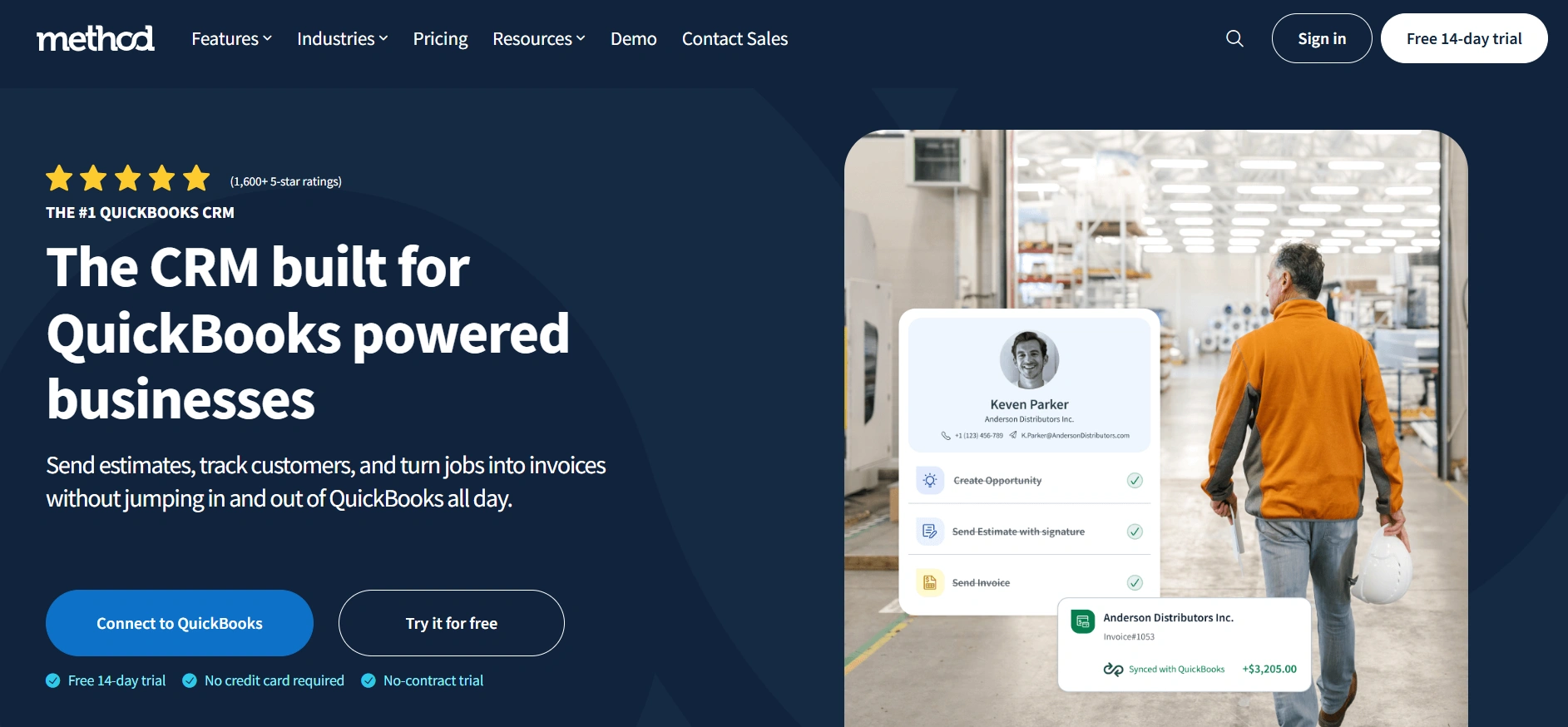 Method crm platform and invoicing software that integrates with quickbooks