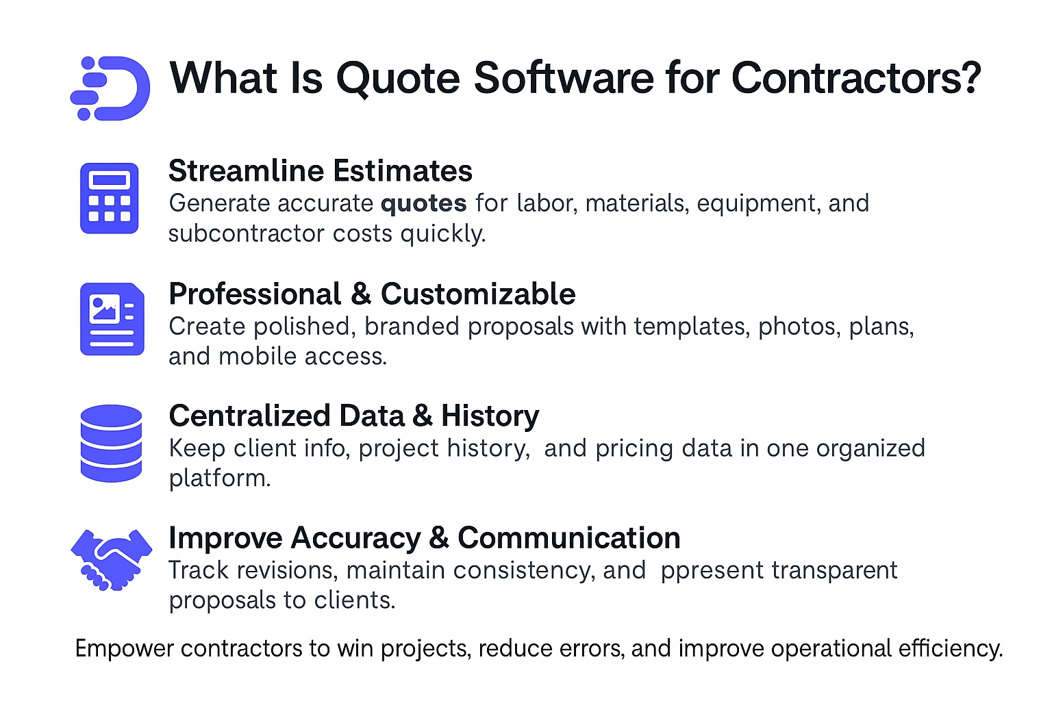 what is quote software for contractors