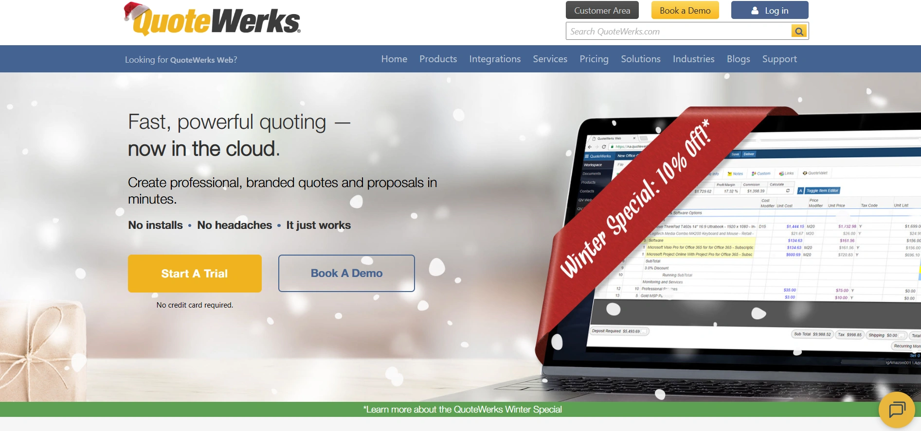 Quotewerks cpg nd hvac quoting software