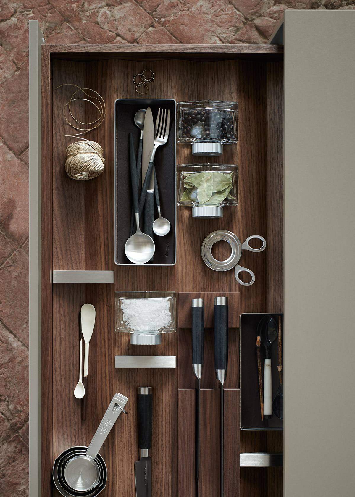 kitchen drawer storage - containers, boxes, trays, utensil inserts and knife blocks slot into the b3 drawer system