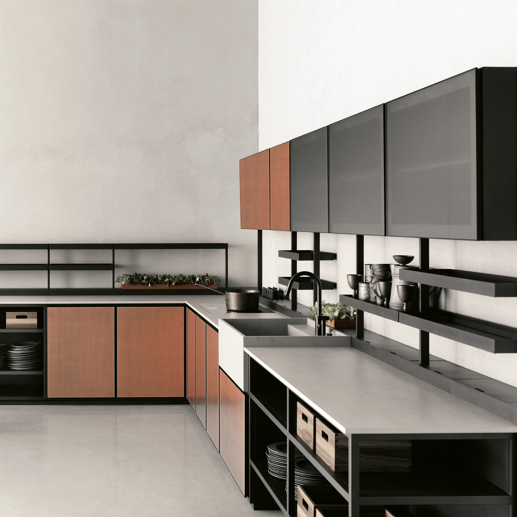 Salinas kitchen by Patricia Urquiola for Boffi