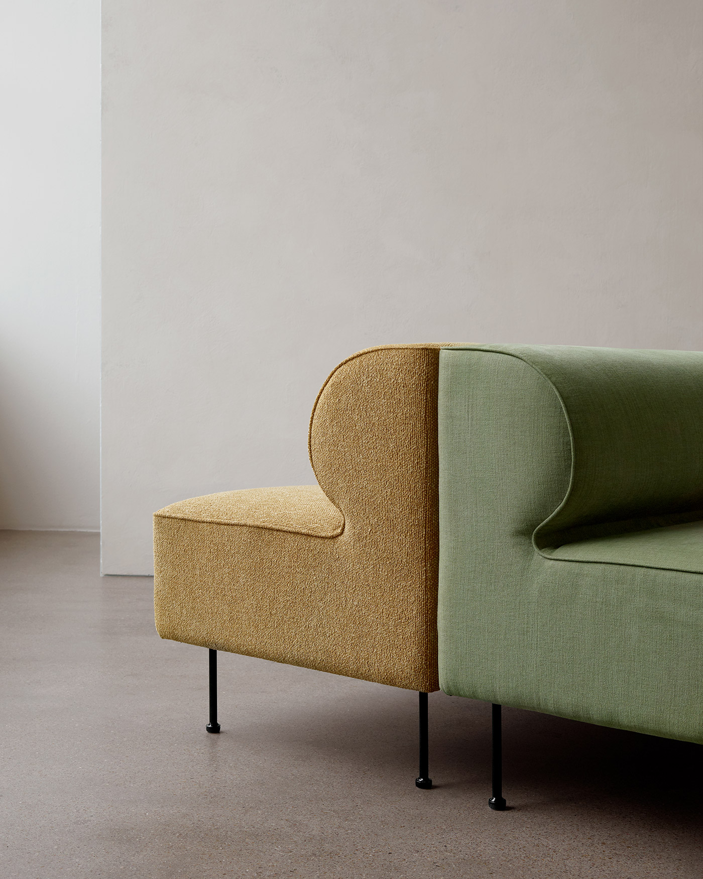 Detail of Eave Dining Sofa by Menu