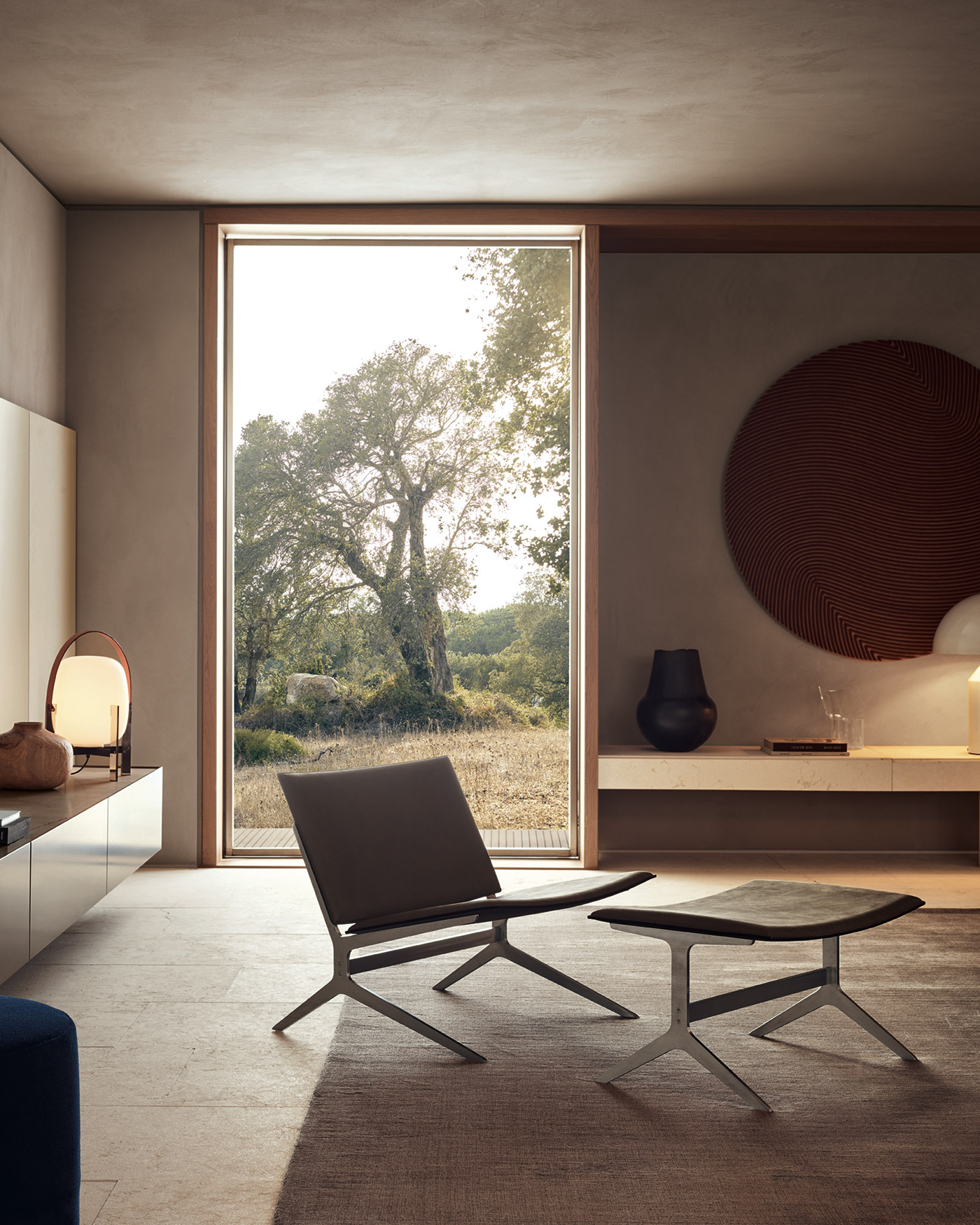 Modern minimal living room interior