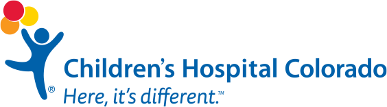 Children's Hospital Colorado logo with Here, it's different. tagline