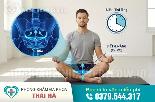 Bước 1: Tập bài tập Kegel củng cố cơ PC cho nam giới