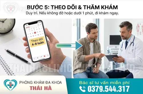Bước 5: Thăm khám bác sĩ Nam khoa nếu bệnh kéo dài