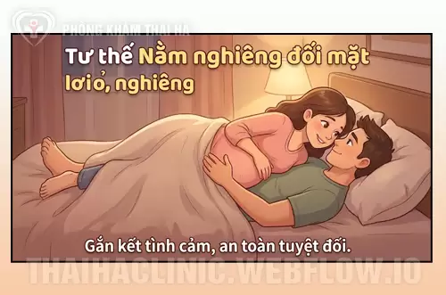 Tư thế nằm nghiêng đối mặt