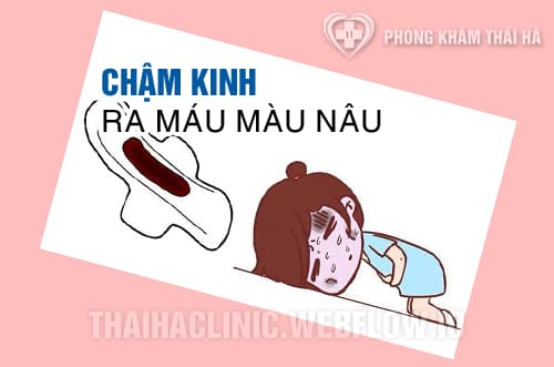 Chậm kinh ra máu màu nâu là hiện tượng gì?