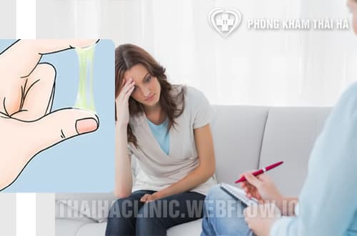 Huyết trắng có màu xanh