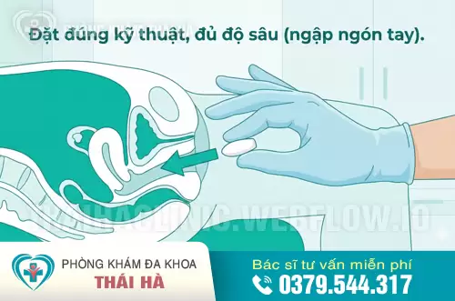 Bước 4: Đưa thuốc vào âm đạo