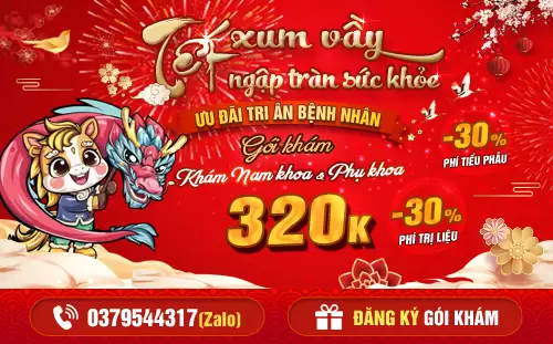 Gói khám nam khoa/phụ khoa ưu đãi gói khám Mừng Tết Bính Ngọ 2026 chỉ 320K