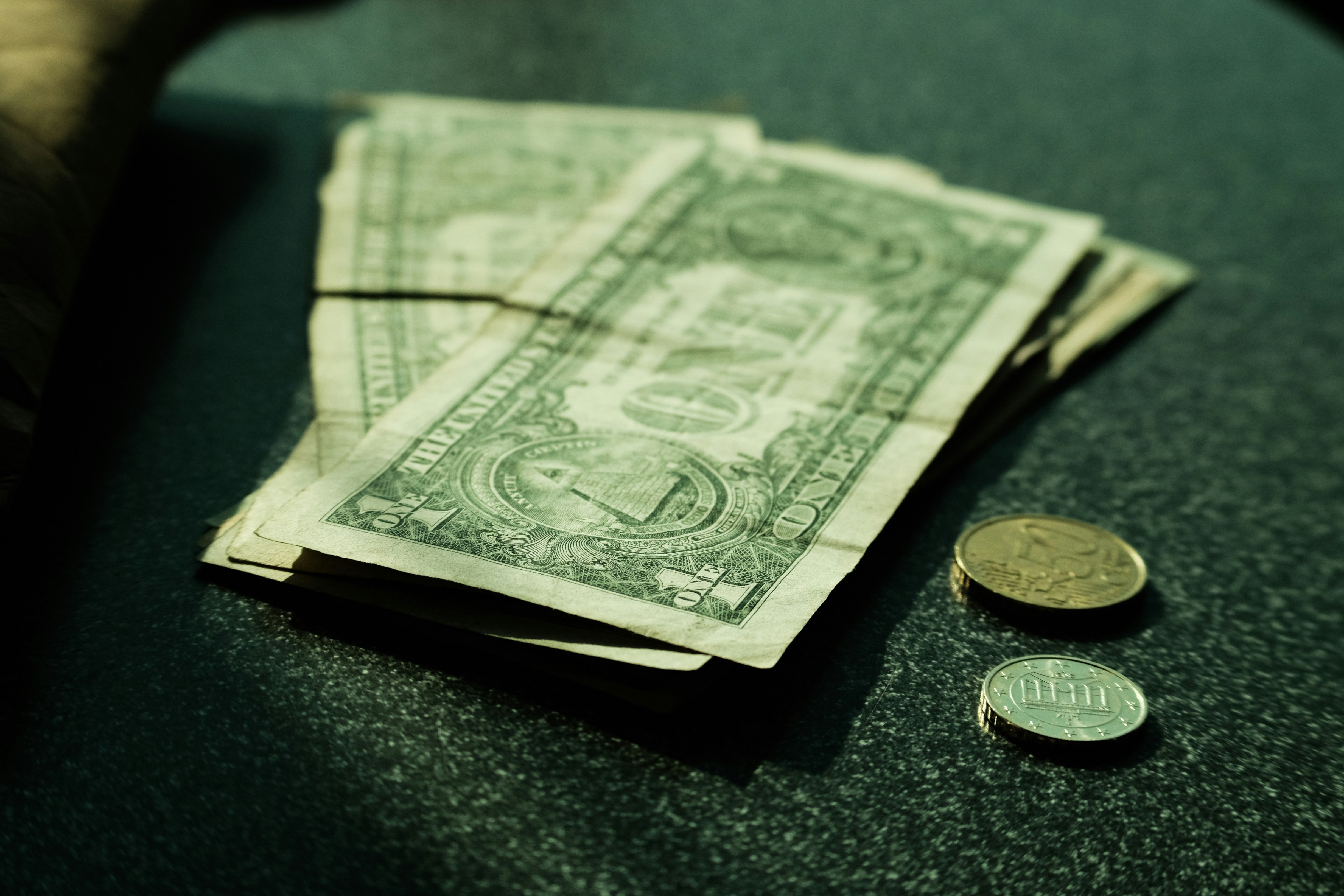 cash and coins representing inmate wages and prison commissary money