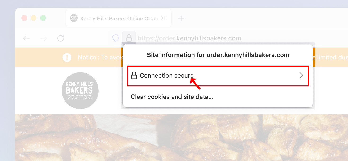 Click Connection secure
