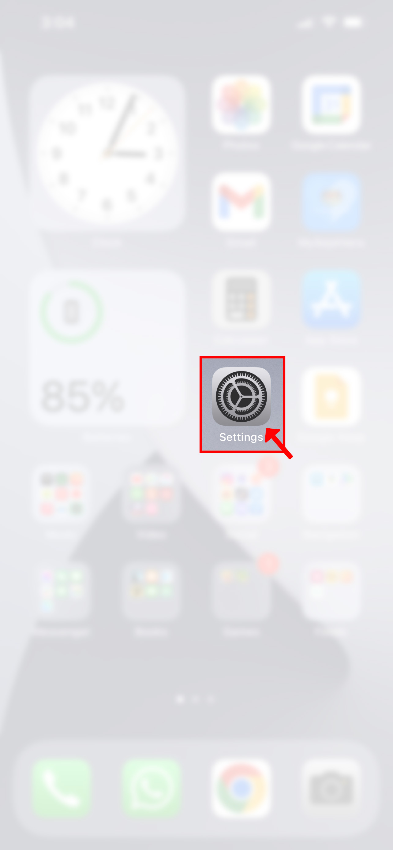 On your iPhone or iPad, open the Settings app.