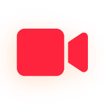 Red video camera icon.