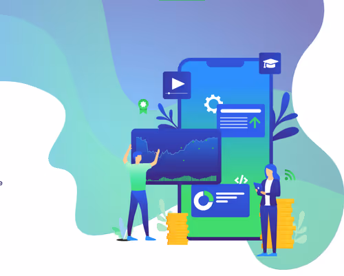 Market volatility illustration