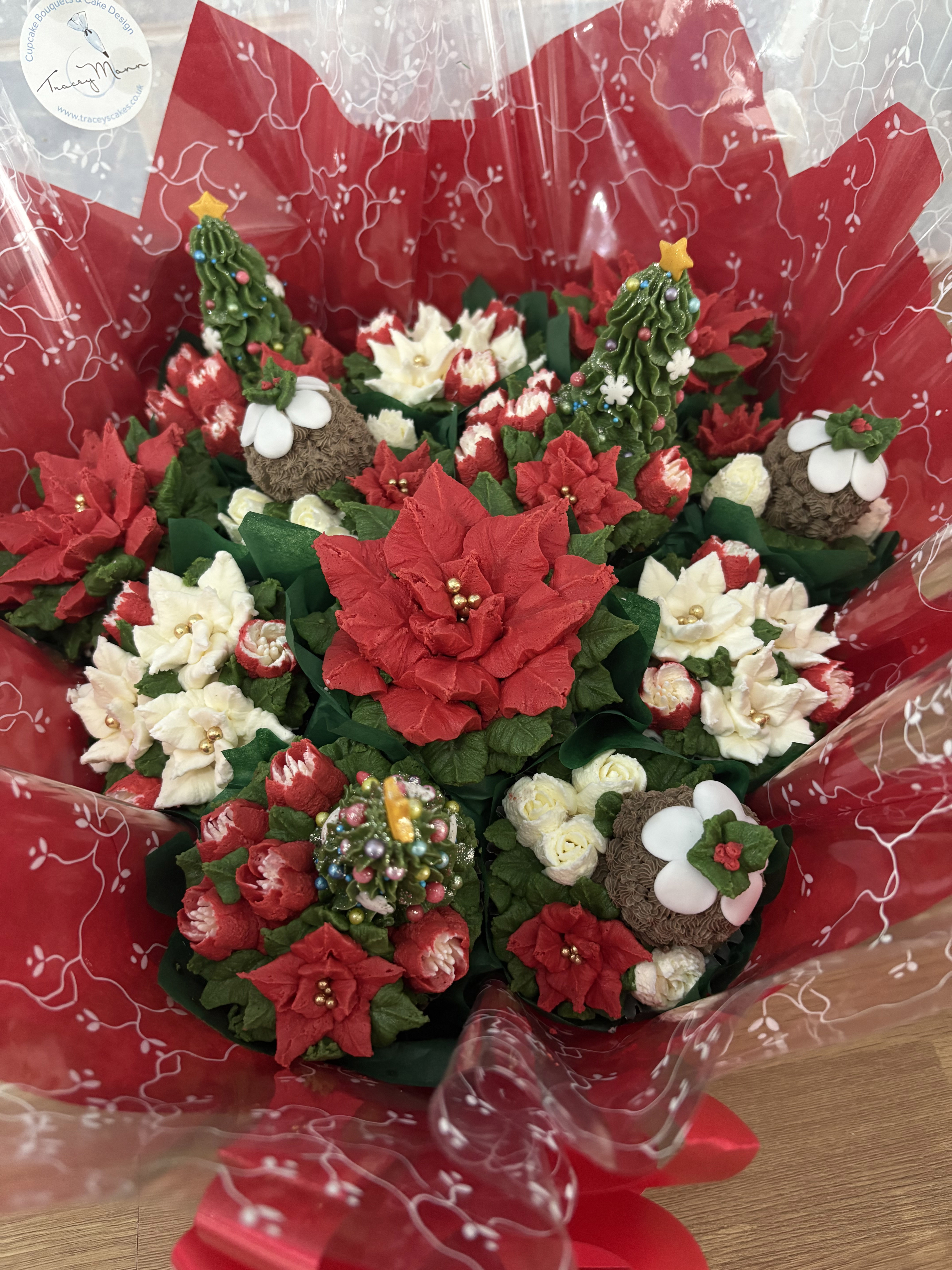 Deluxe Floral Cupcake Bouquets