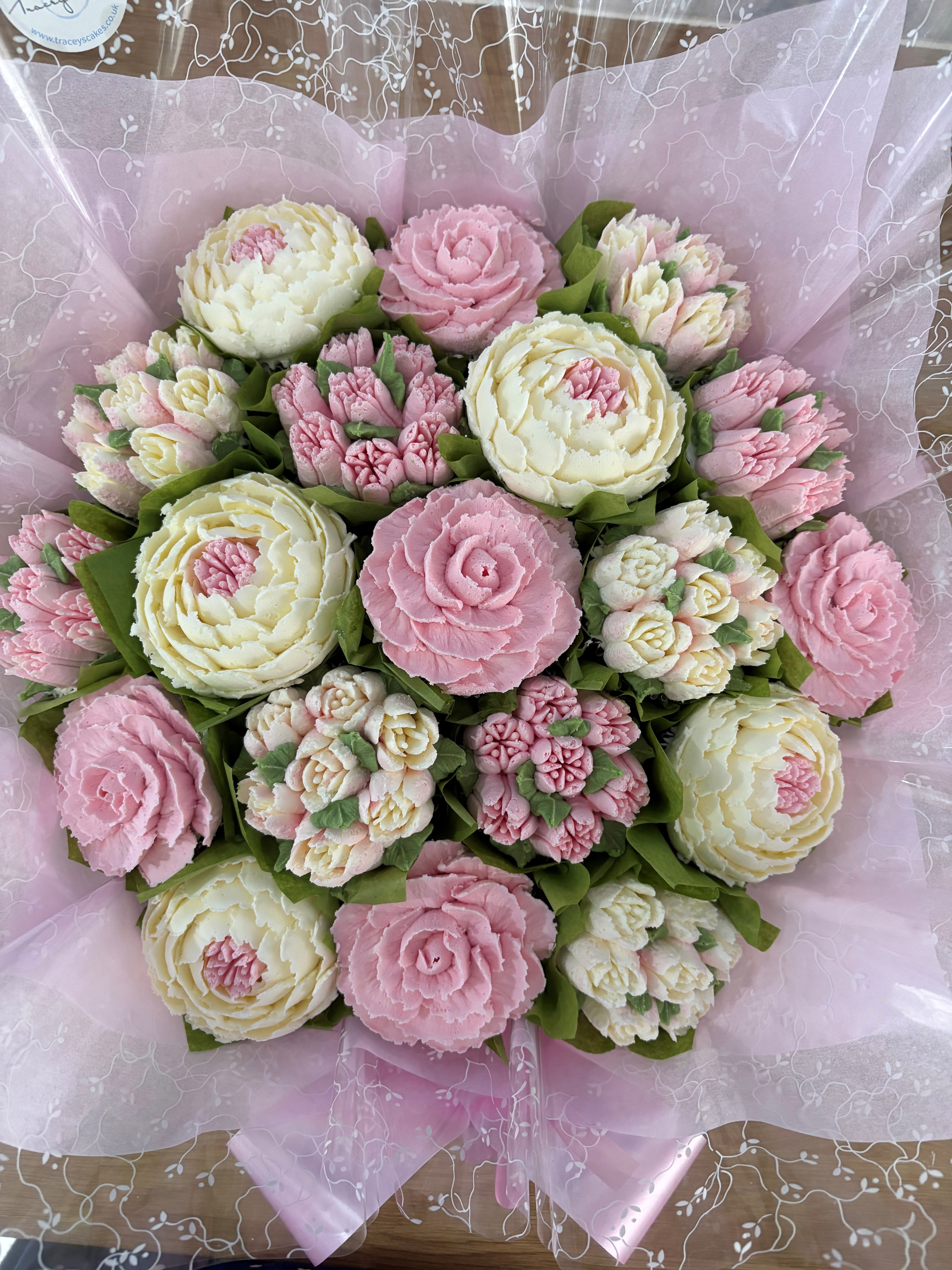 Deluxe Floral Cupcake Bouquets